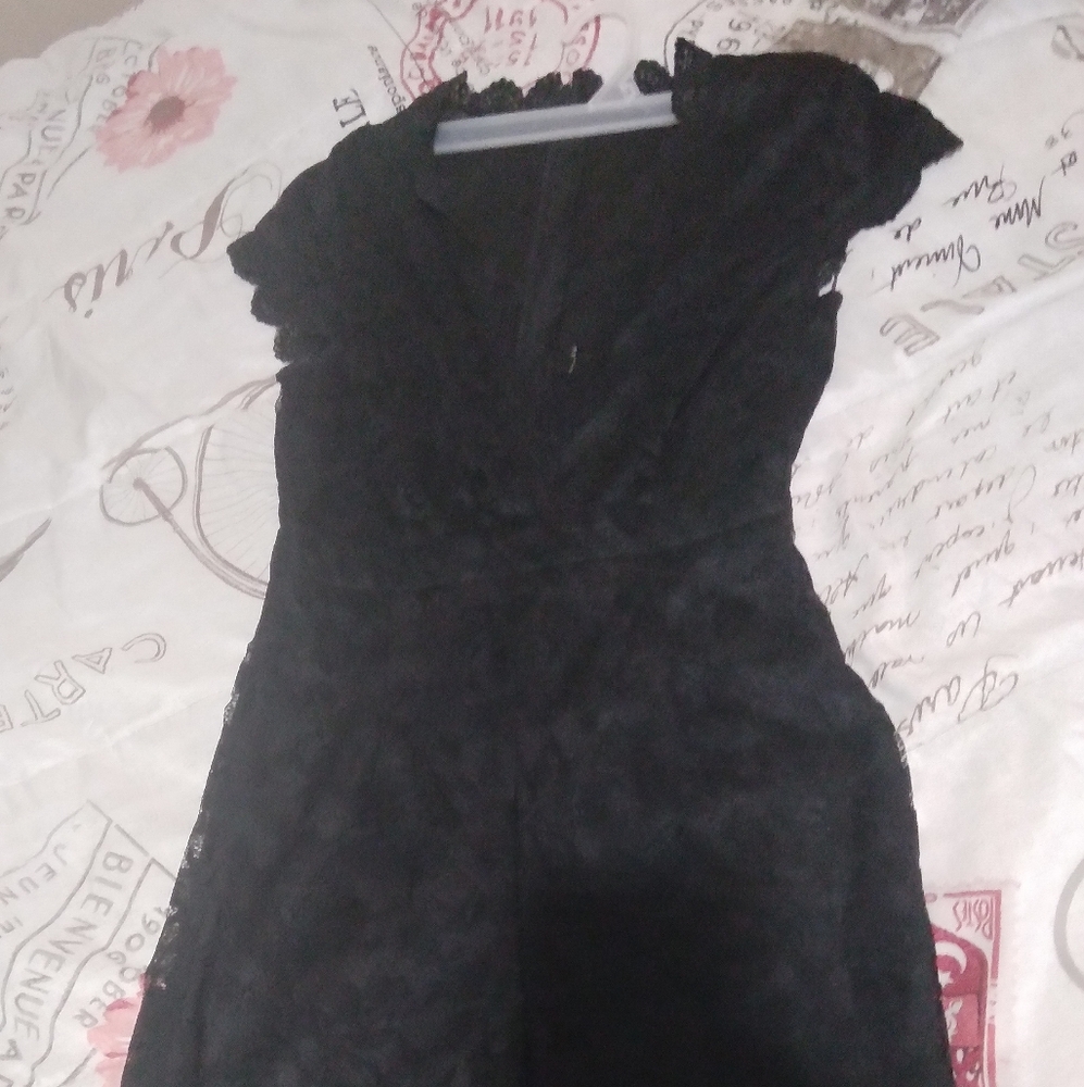 Black lace jumpsuit